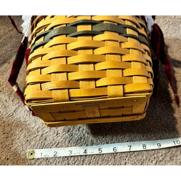 Longaberger Christmas Collection 1998 Edition Glad Tidings Basket With Handle - Picture 8 of 9